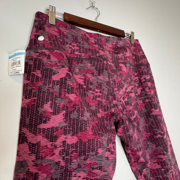 Zella Jacquard Ankle Leggings Pink Camo Women's Large NWT - Picture 5 of 8